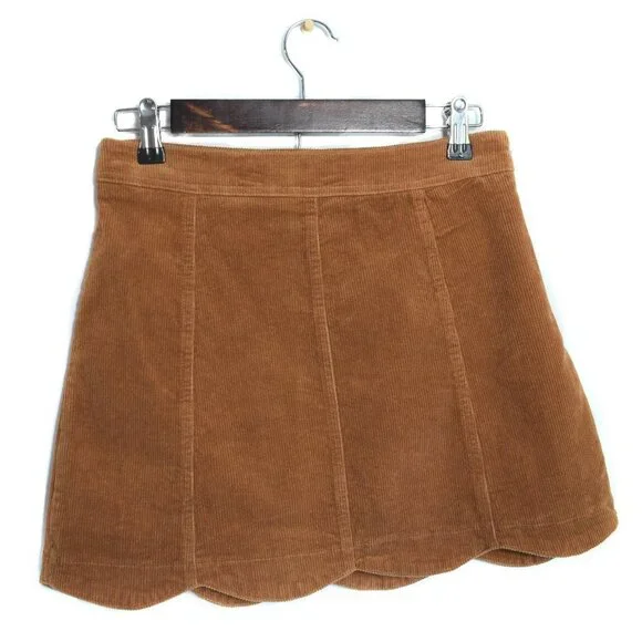 Altar’d State Sophia Brown Corduroy Skirt Size Small - Picture 2 of 6